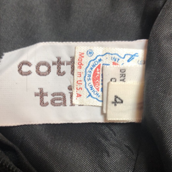 Vintage Cottage Tailor Women’s A-line Black Wool Lined Skirt, Size 4, Exc. Cond. - Picture 4 of 8